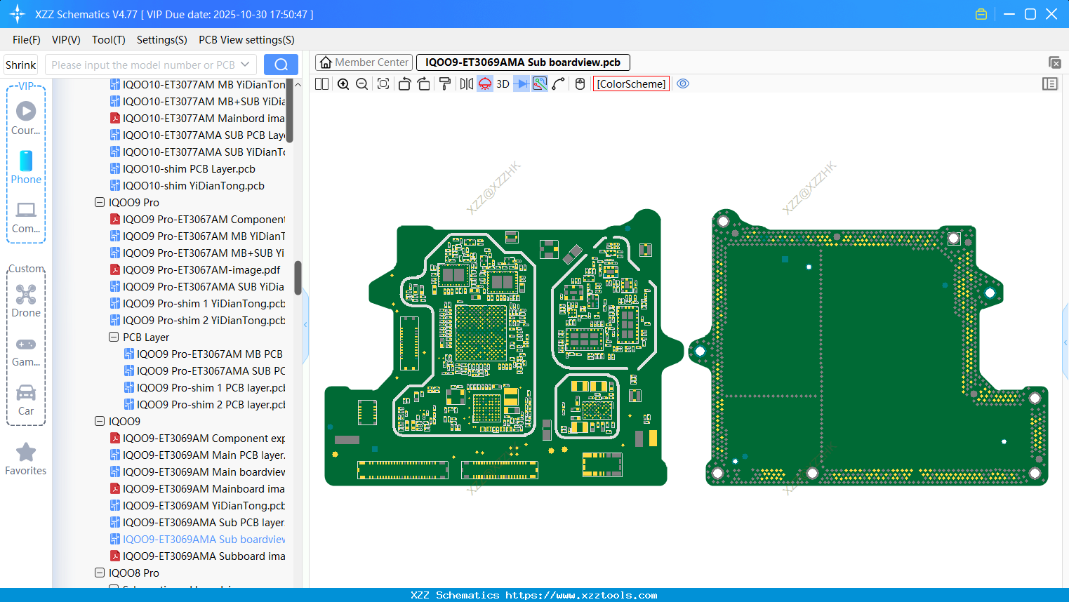 VIVO IQOO9-ET3069AMA Sub Boardview